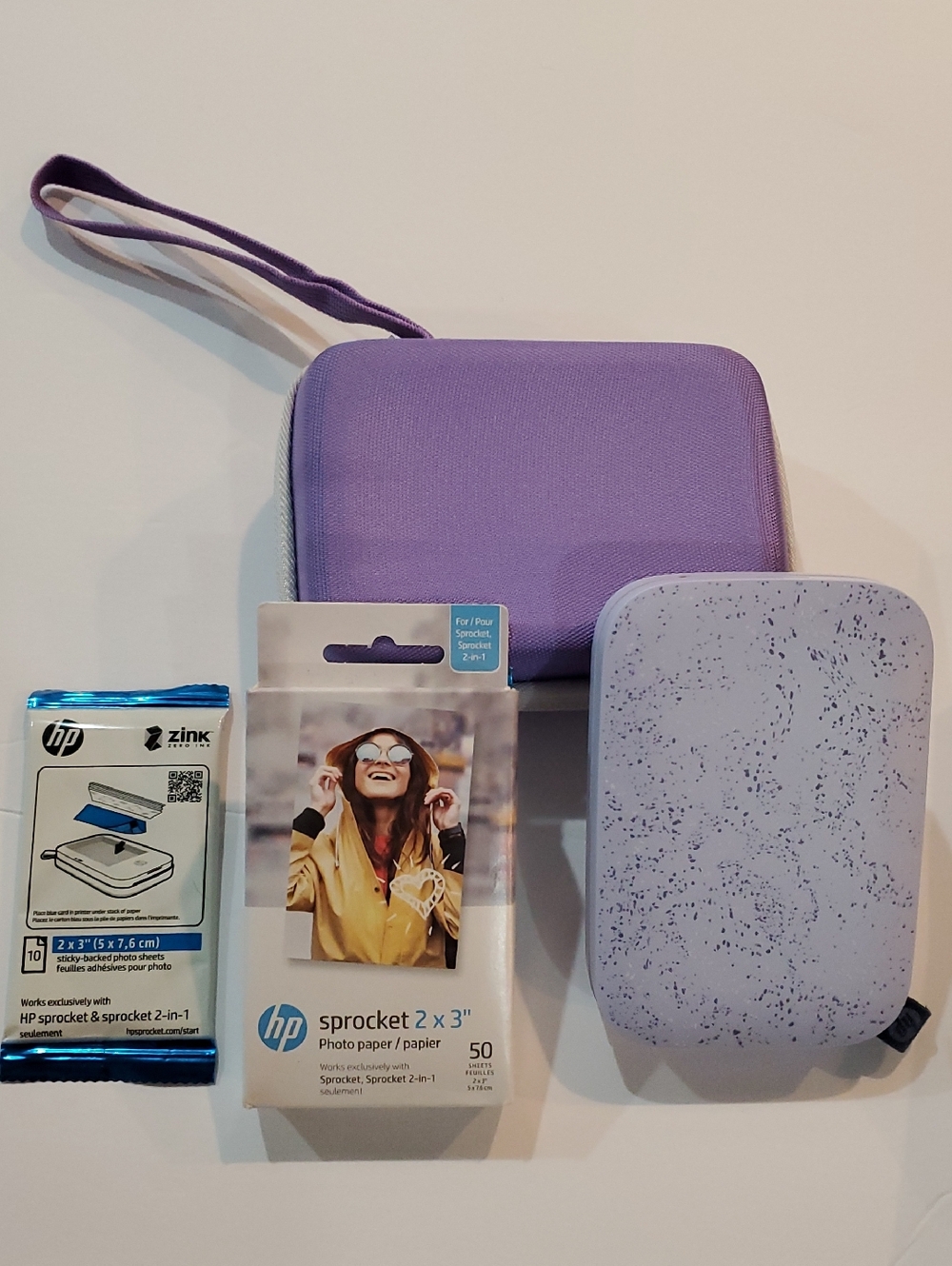 Hp Sprocket 2x3 Instant Photo Printer Bundle Smartphone Portable Case & Paper